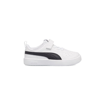 Sneakers primi passi bianche da bambino con striscia a contrasto Puma Rickie AC Inf, Brand, SKU s334000135, Immagine 0